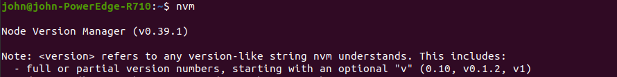 Ubuntu Verify NVM