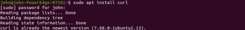 Ubuntu Install CURL