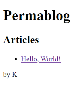 Figure 1: Permablog preview